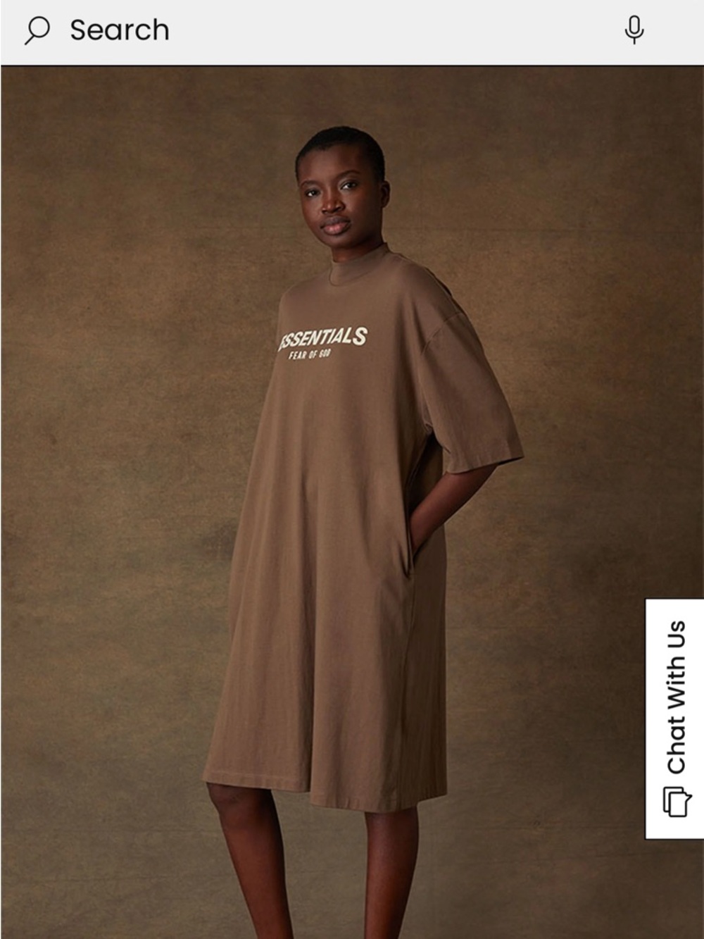 ESSENTIALS Relaxed T-Shirt Dress size XL (up to XXL) NWOT